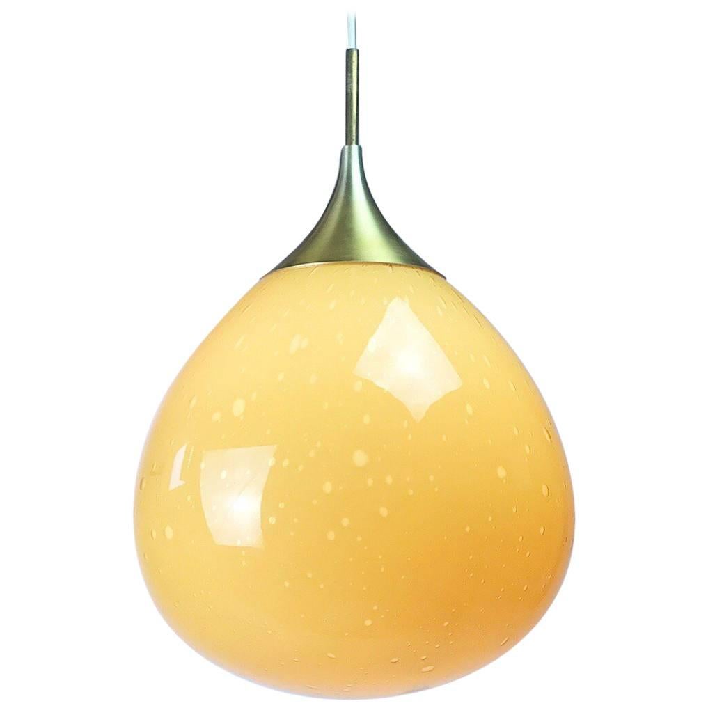 Doria Leuchten Glass Ceiling Pendant, 1960s