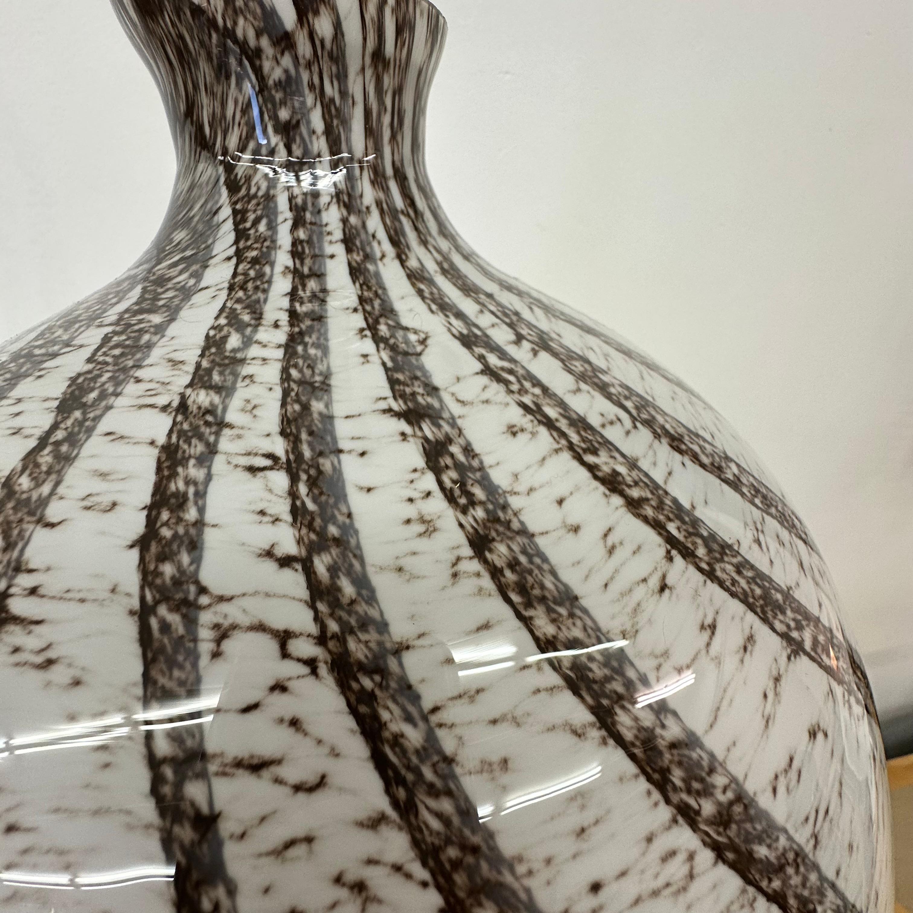 Doria Leuchten glass hanging lamp , 1970s For Sale 4