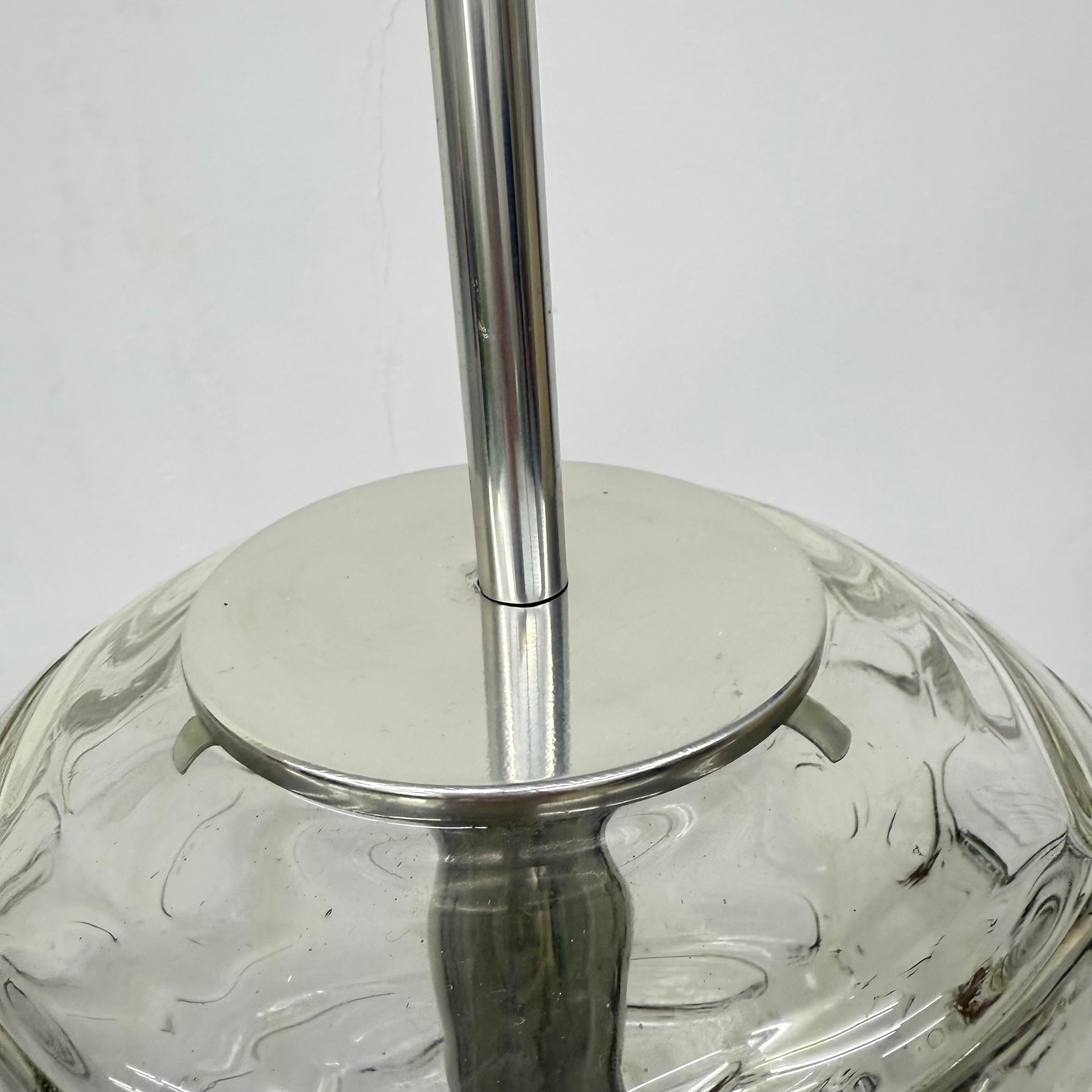 Doria leuchtende Glas-Hängelampe , 1970er Jahre im Angebot 6