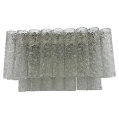 Doria Leuchten ice glass tube wall lamp , 1970s