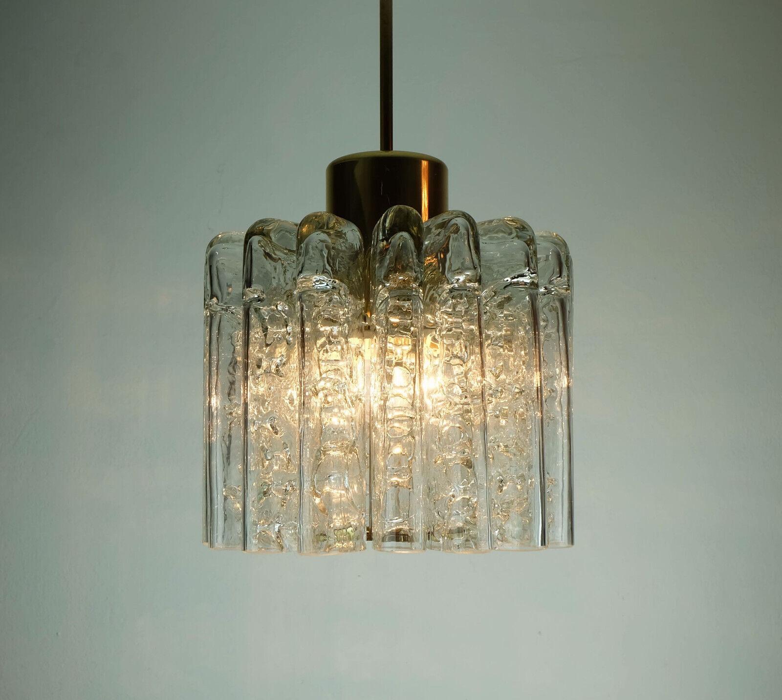 doria mid century PENDANT LIGHT chandelier with 16 glass tubes 1960s  For Sale 4