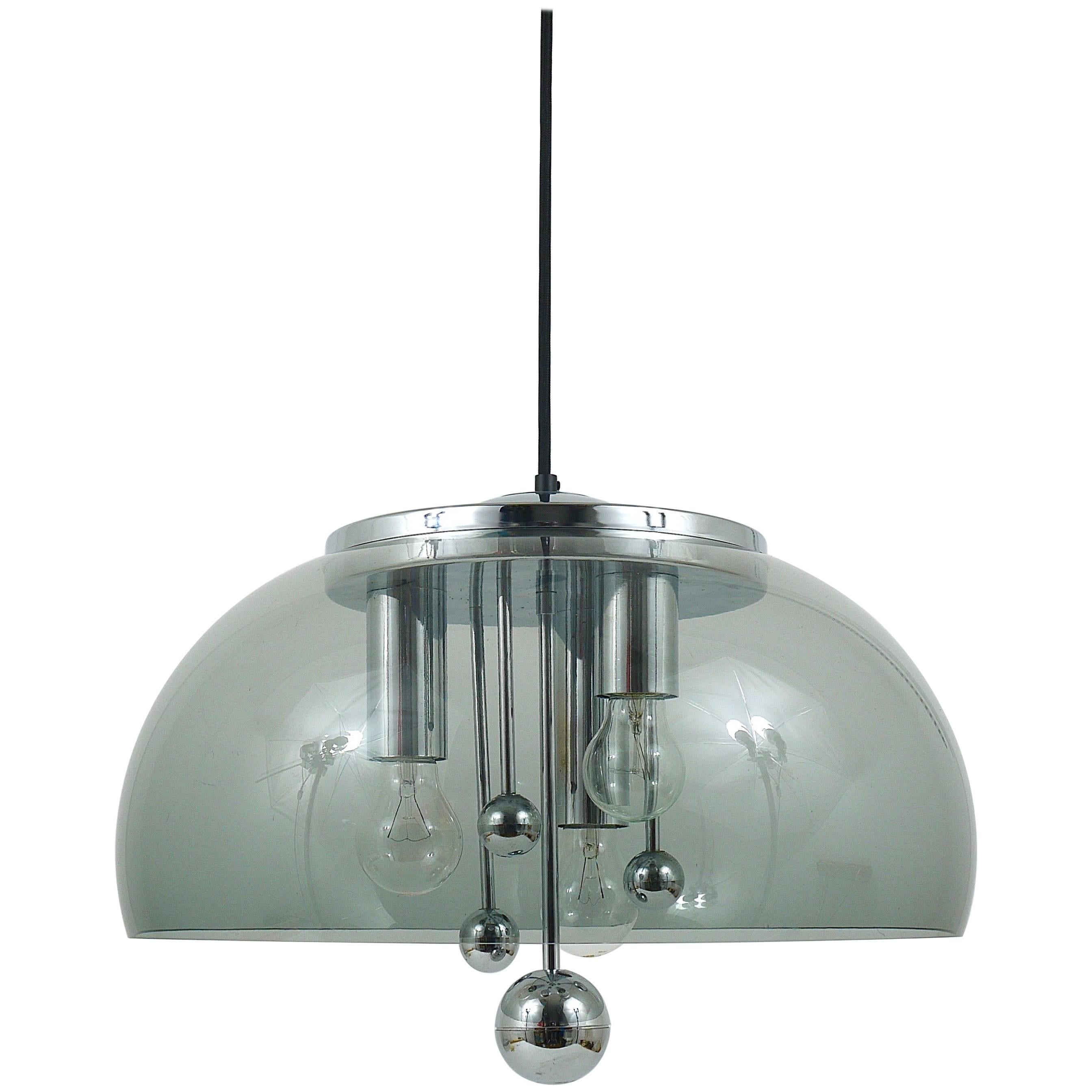 Lampe suspendue Doria de l'ère spatiale du milieu du siècle dernier, Allemagne, 1970 en vente