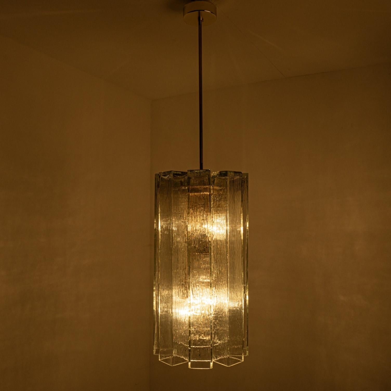 Ciondolo in vetro e ottone Doria Ribbled, Germania, anni '60 in vendita 10