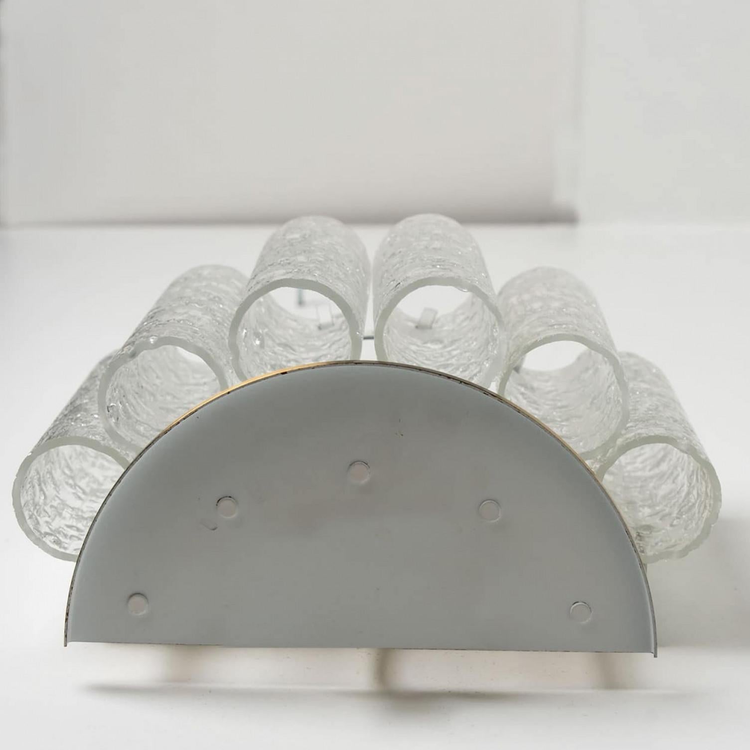 Other Doria Wall Brass and Glass Wall Lights, 1960s For Sale