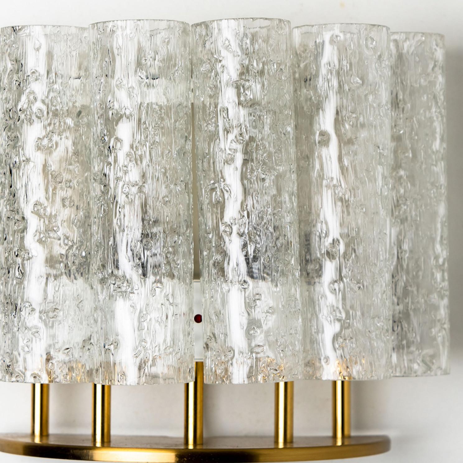 Doria Wall Brass and Glass Wall Lights, 1960s For Sale 2