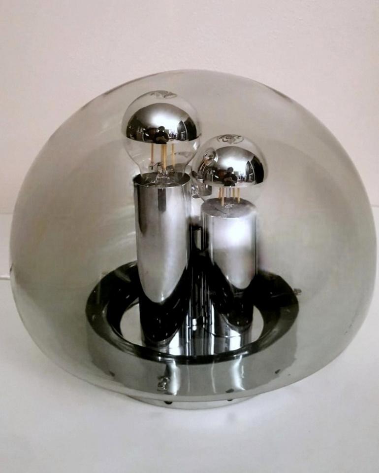 20th Century Doria-Werk Style German Table Lamp “Ball Lamp” Space Age Design For Sale