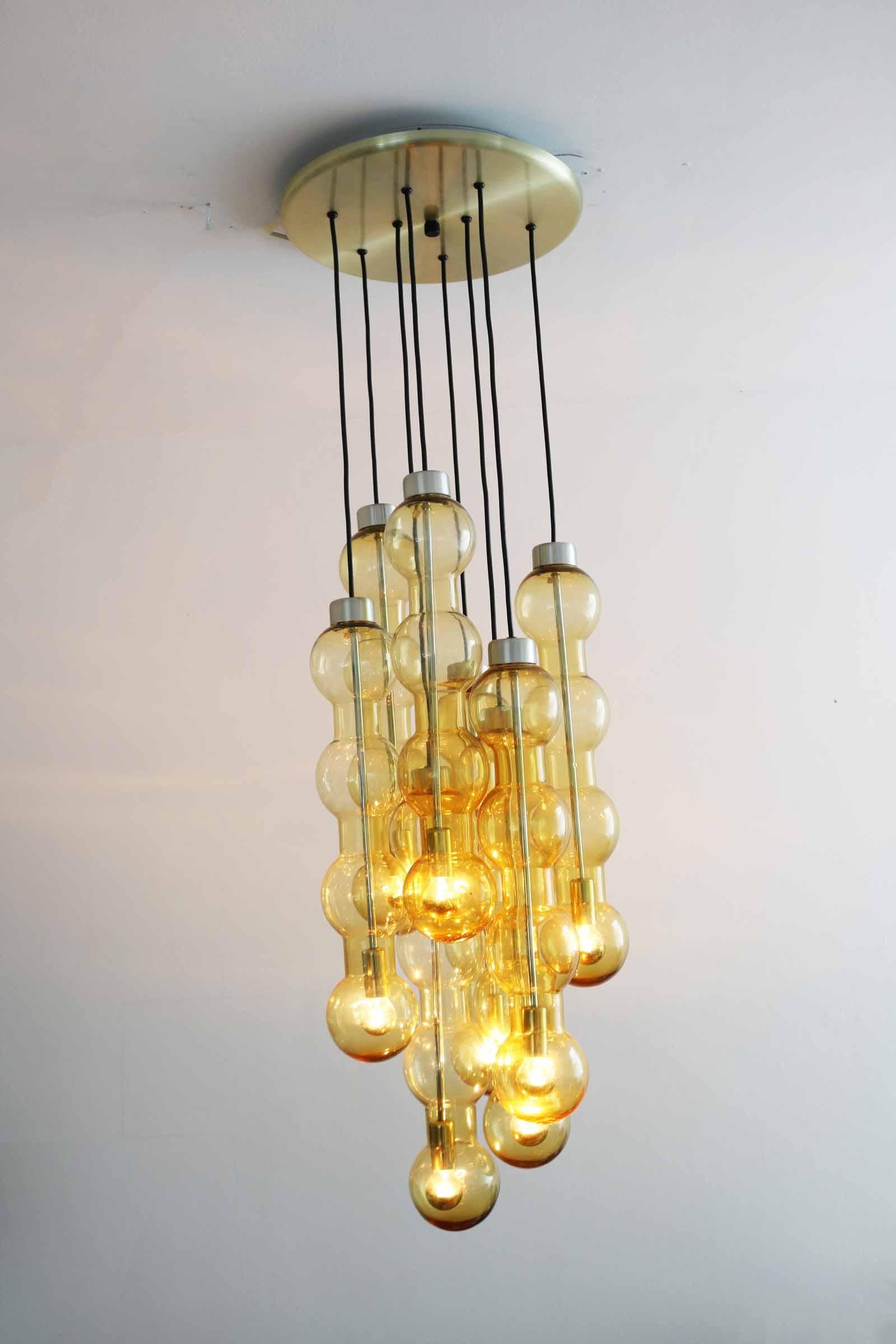 Late 20th Century Doria XXL Chandelier, Germany, 1970s For Sale