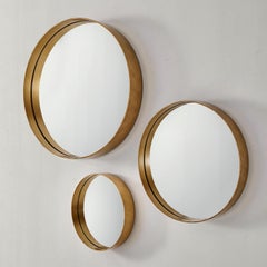 Dorian Gray Round Metal Wall Mirror