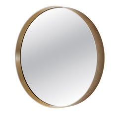 Dorian Gray Round Metal Wall Mirror