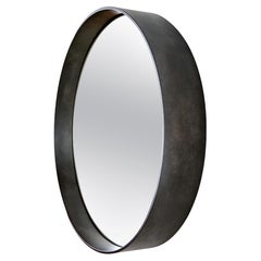 Miroir rond gris Dorian