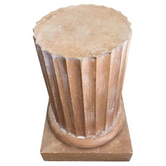 Doric Column Pedestal Drinks Table