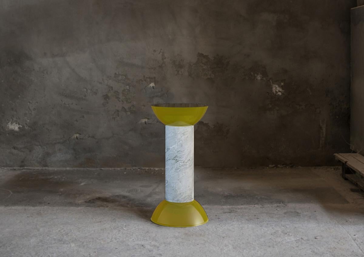 Marble Doric Stool by Theodore Psychoyos For Sale 6