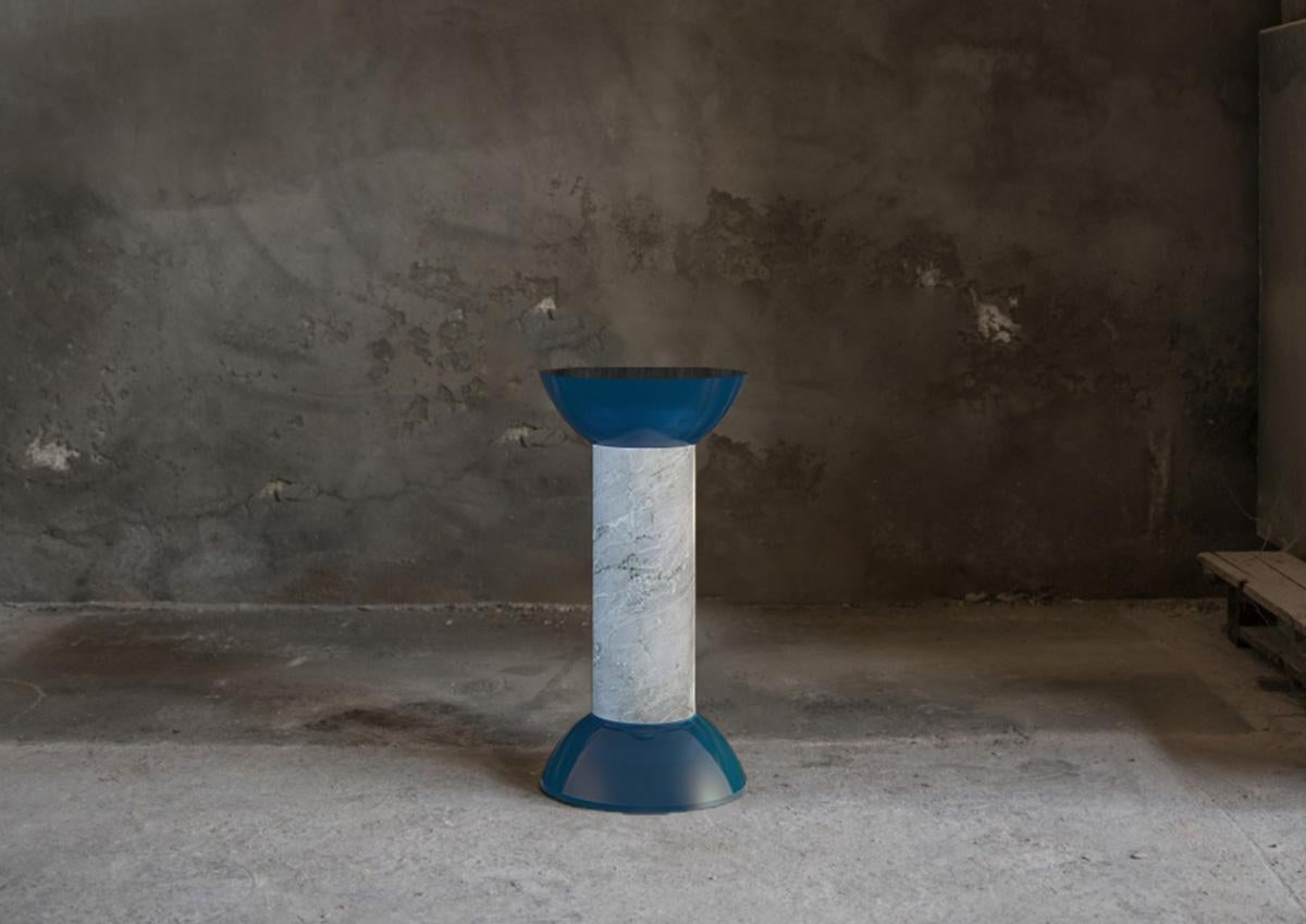 The idea for a series of functional objects first was born while the artist was building his own home on the island of Naxos. This was the beginning of an ongoing exploration, inspired by the natural elements and the forms of unprocessed stone that