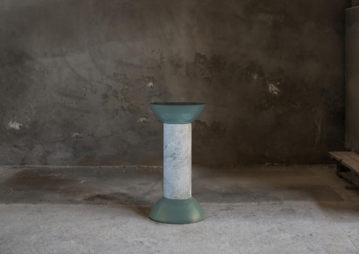 Tabouret Doric en marbre de Theodore Psychoyos en vente 1