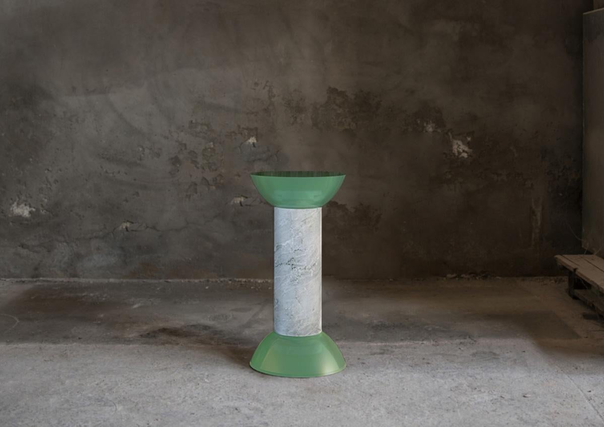 Marble Doric Stool by Theodore Psychoyos For Sale 2