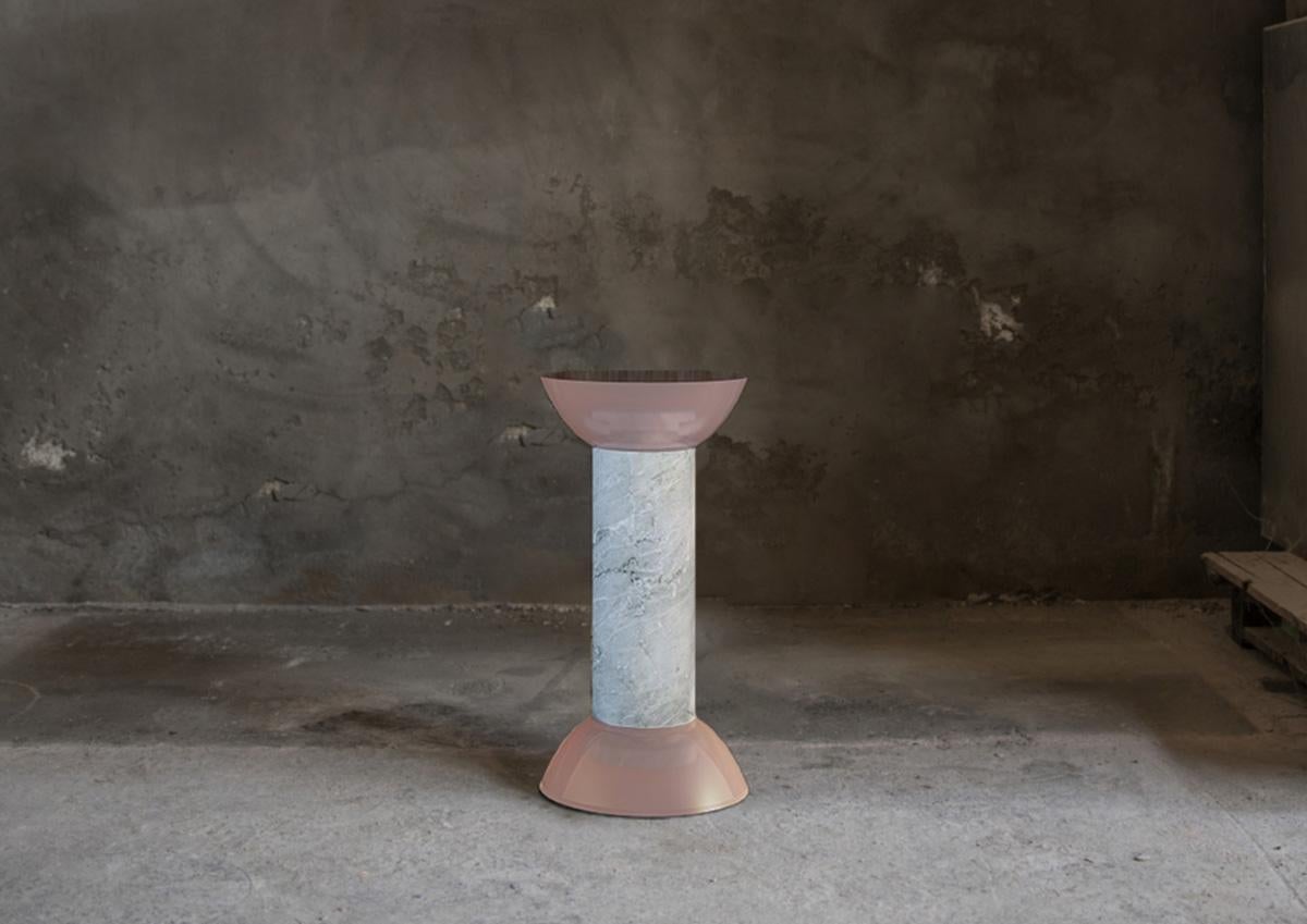 Marble Doric Stool by Theodore Psychoyos For Sale 3