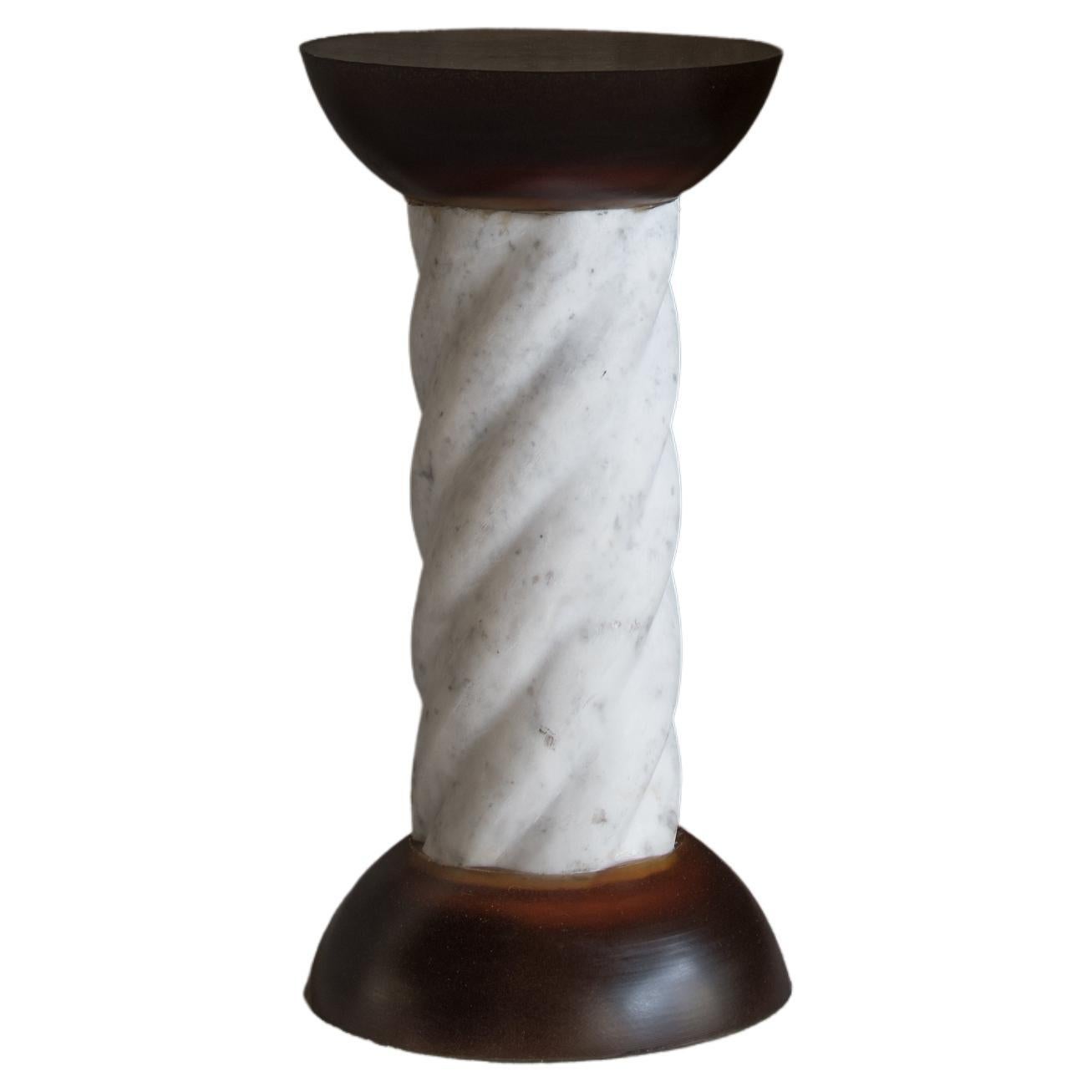 Doric Marble Stool by Theodore Psychoyos For Sale