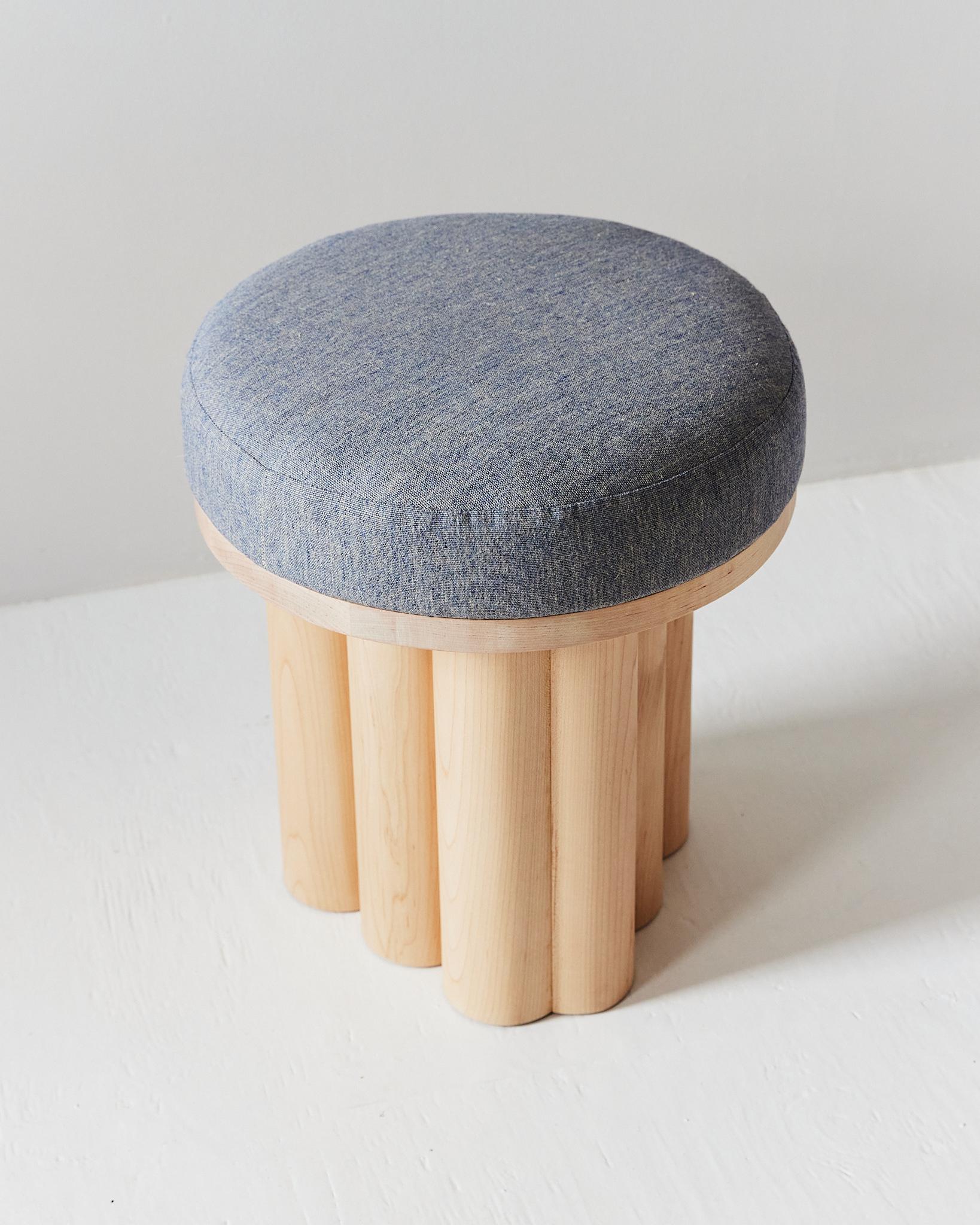 The Doric stool is a versatile and elegant piece, which has found its place in museums, offices, and homes. The brutalist, monolithic legs suggest ancient columns found around the world, offering up a simple and understated quality which is sure to