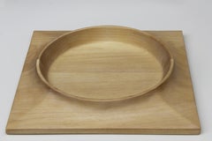 Centre de table en bois Dórico - grand format (bois blanchi)