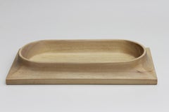 Centre de table en bois Dórico - taille moyenne (bois blanchi)