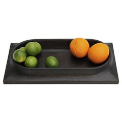 Dórico wood centerpiece - medium size (ebonized wood)