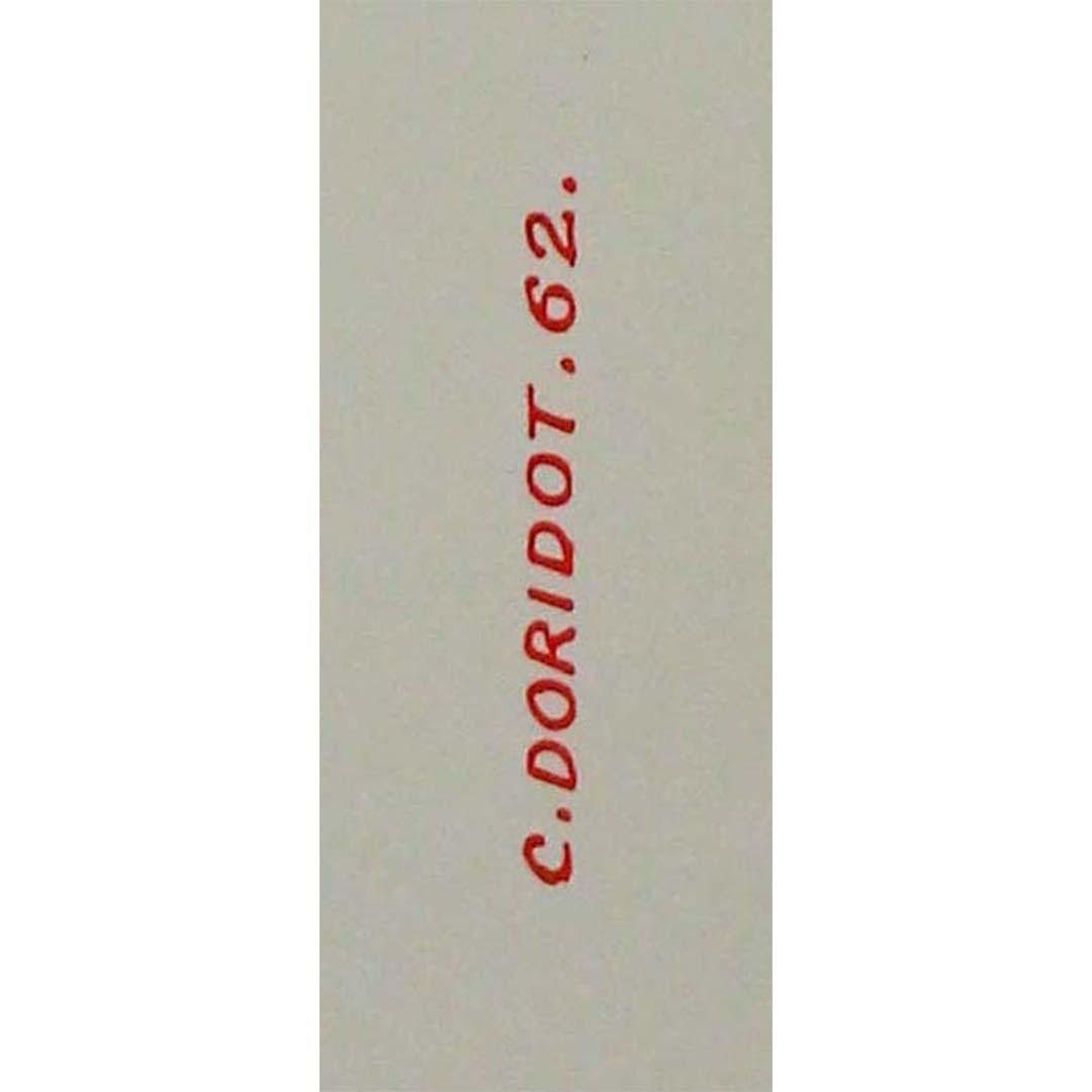 Manifesto del 1962 di C.C. Doridot per le Giornate Nazionali del Fuoco in vendita 3