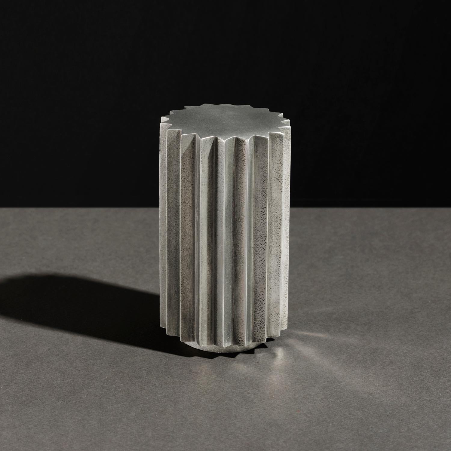 Doris Aluminum Side Table by Fred and Juul
Dimensions: Ø 36 x H 60 cm.
Materials: Aluminum.

Available in bronze and aluminum. Also available in different measurements. Custom sizes, materials or finishes are available. Please contact us.

Side