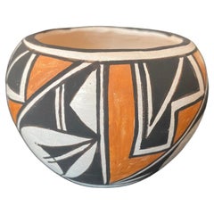 Doris Concho Patricio Signed Native American Acoma Pueblo Southwest Pottery Bowl
