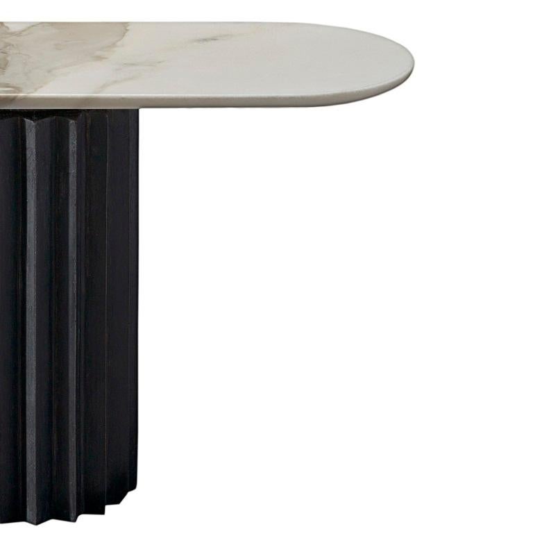 Patinated Doris Console Table by Fred and Juul For Sale