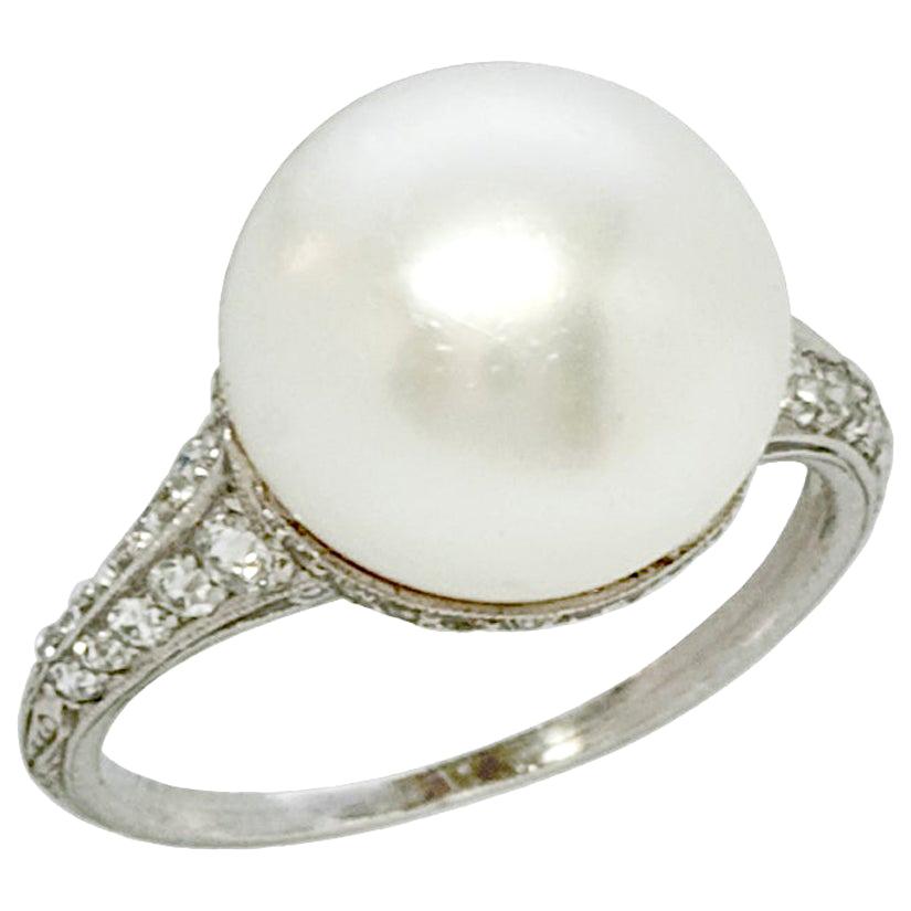 LOUIS VUITTON 18K White Gold Diamond Lockit Ring 51 5.75 387883