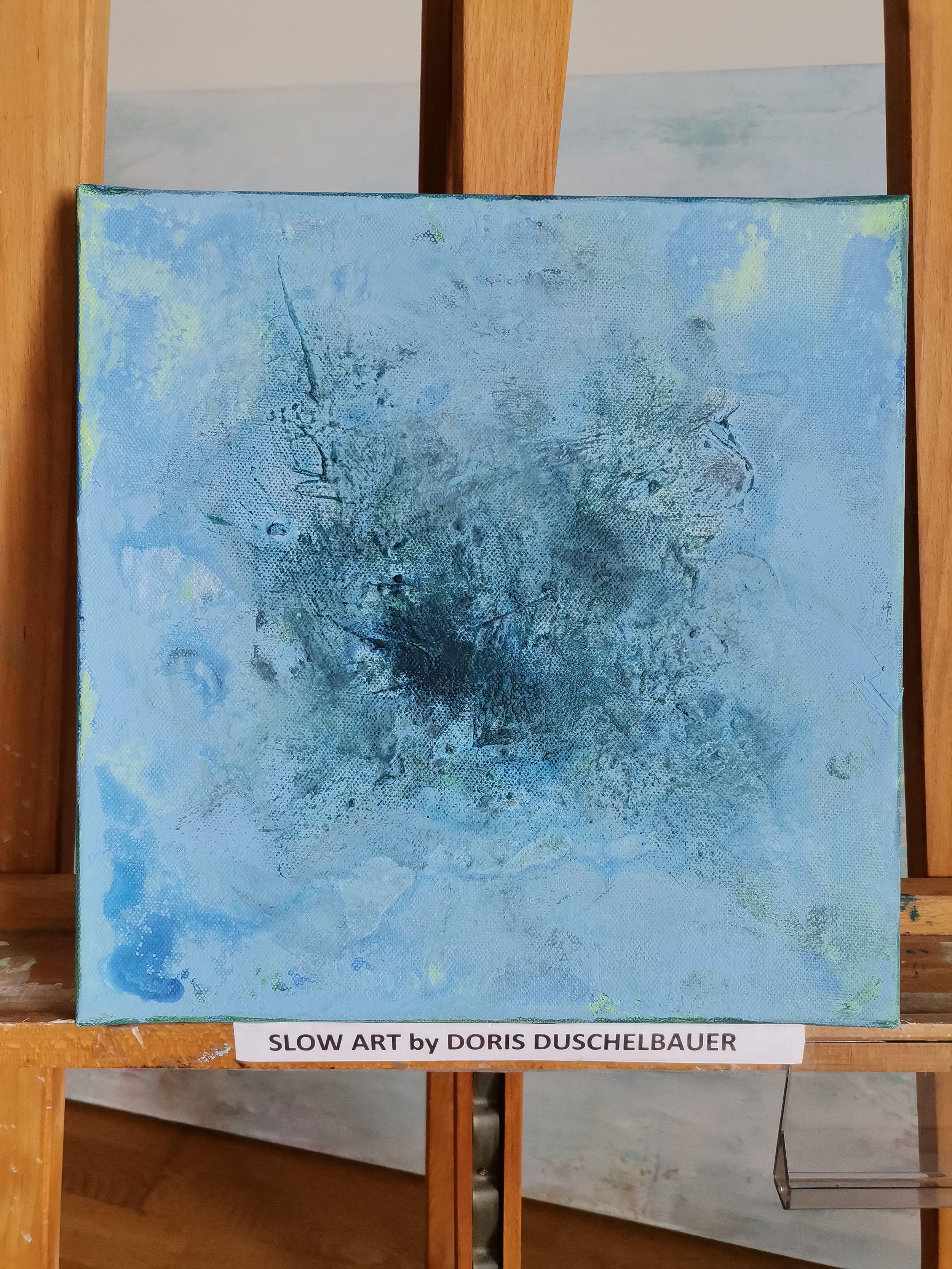 Emotions IV, Gemälde, Acryl auf Leinwand (Blau), Abstract Painting, von Doris Duschelbauer