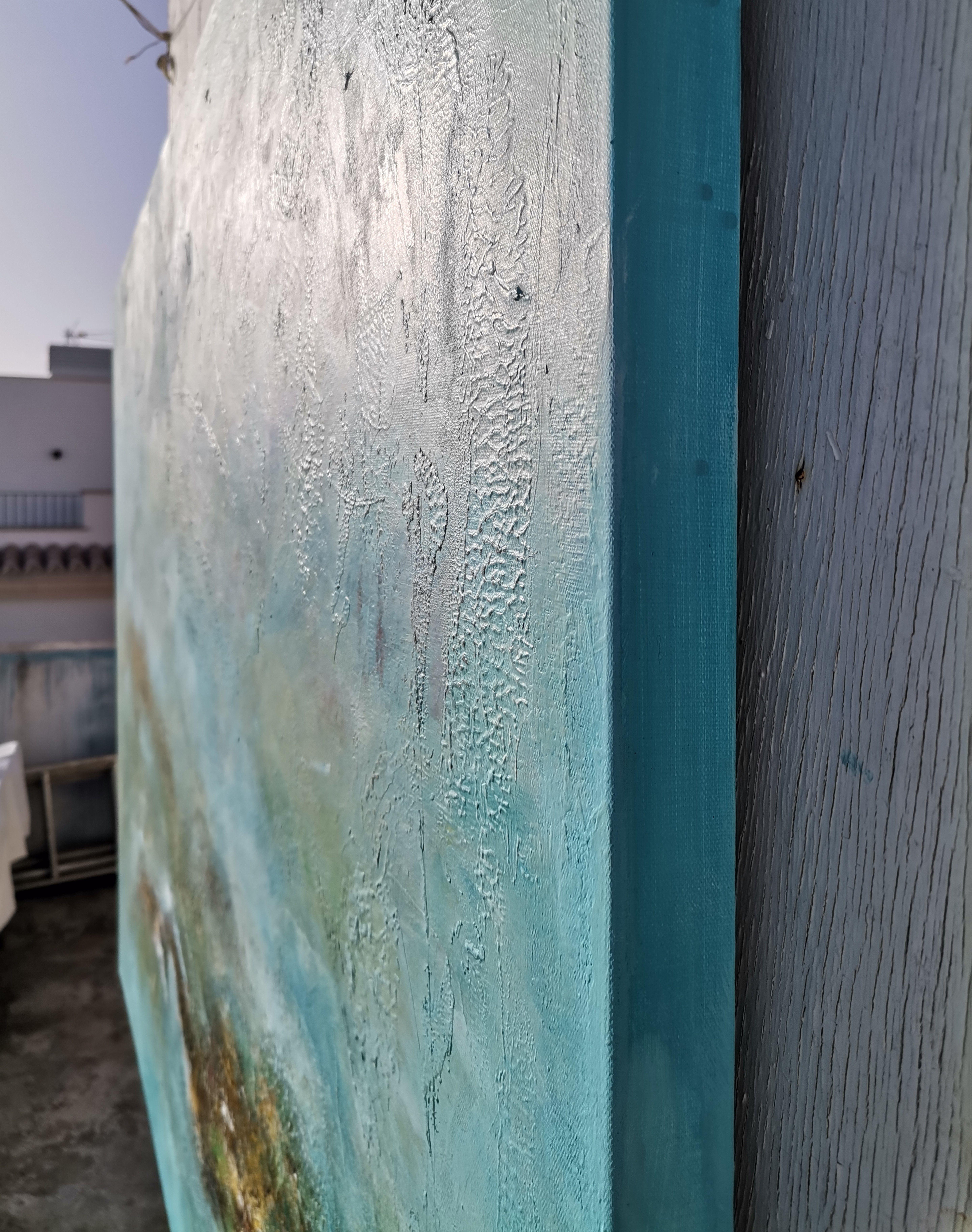 In the shallow of the sea, Gemälde, Acryl auf Leinwand (Abstrakt), Painting, von Doris Duschelbauer