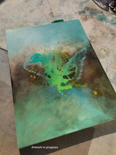 Deja fluir los colores, Pintura, Acrílico sobre lienzo