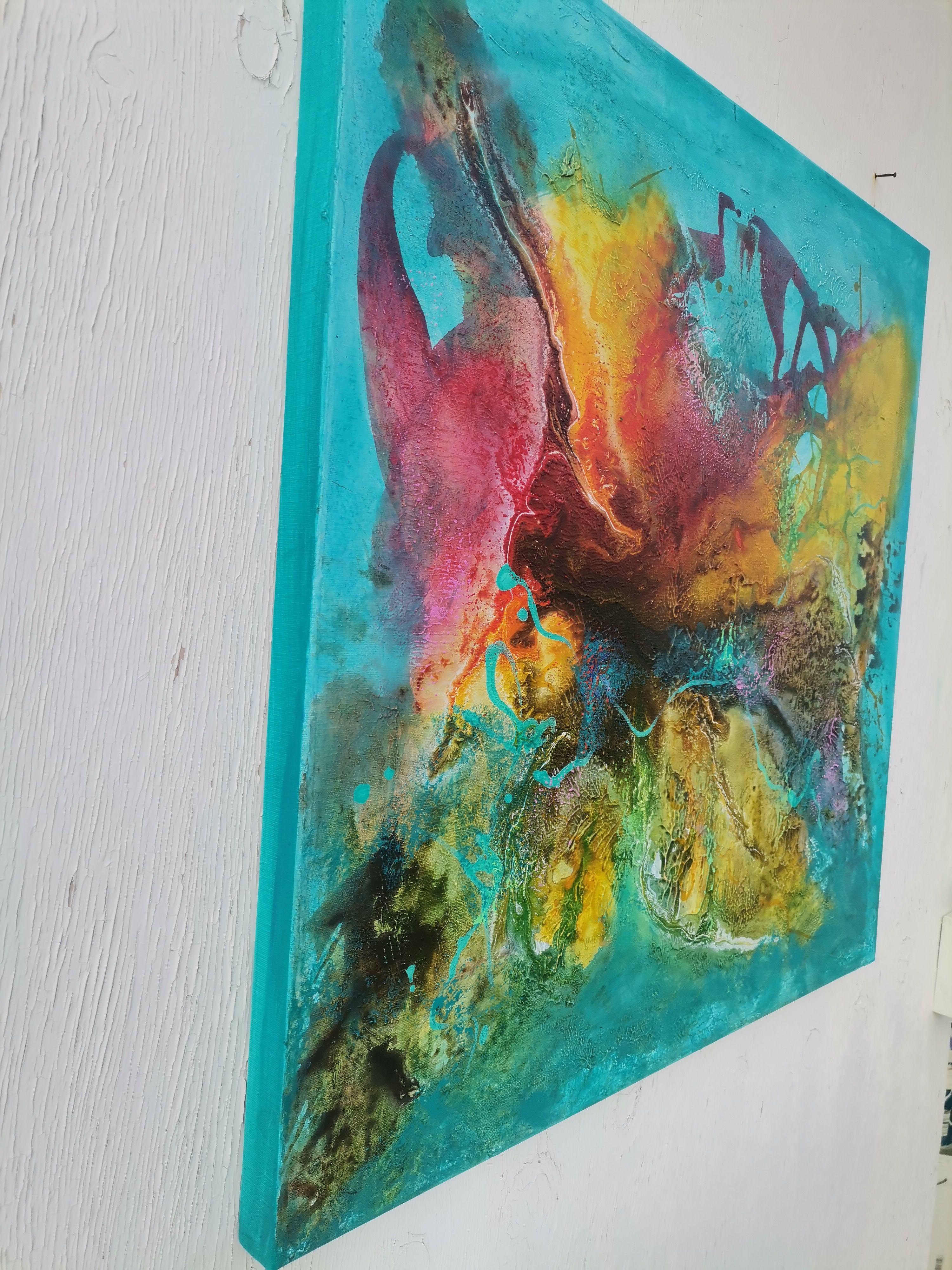 Wie ein Schmetterling – Painting von Doris Duschelbauer