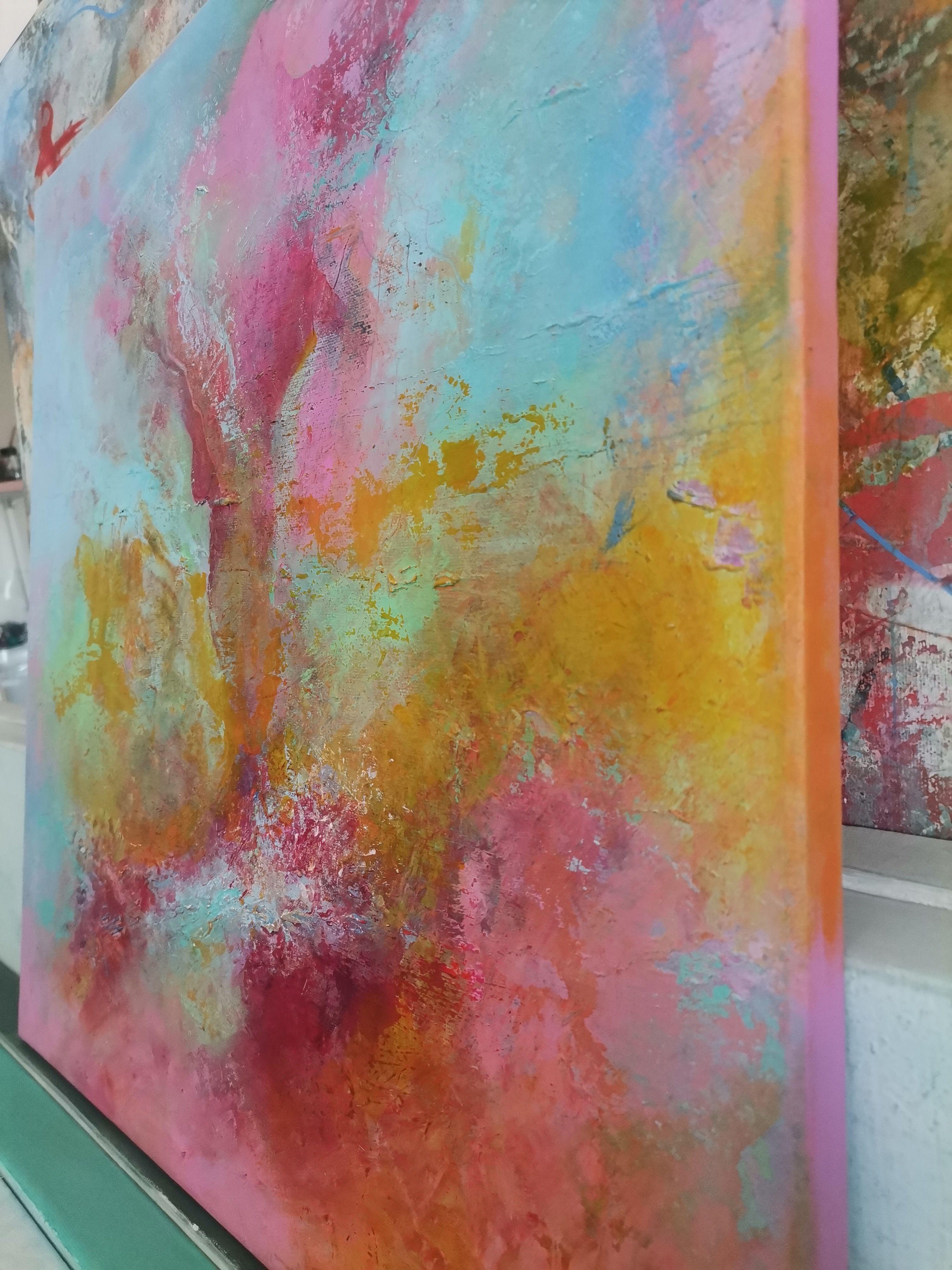Befreien Sie Ihre Energie, Malerei, Acryl auf Leinwand (Abstrakt), Painting, von Doris Duschelbauer