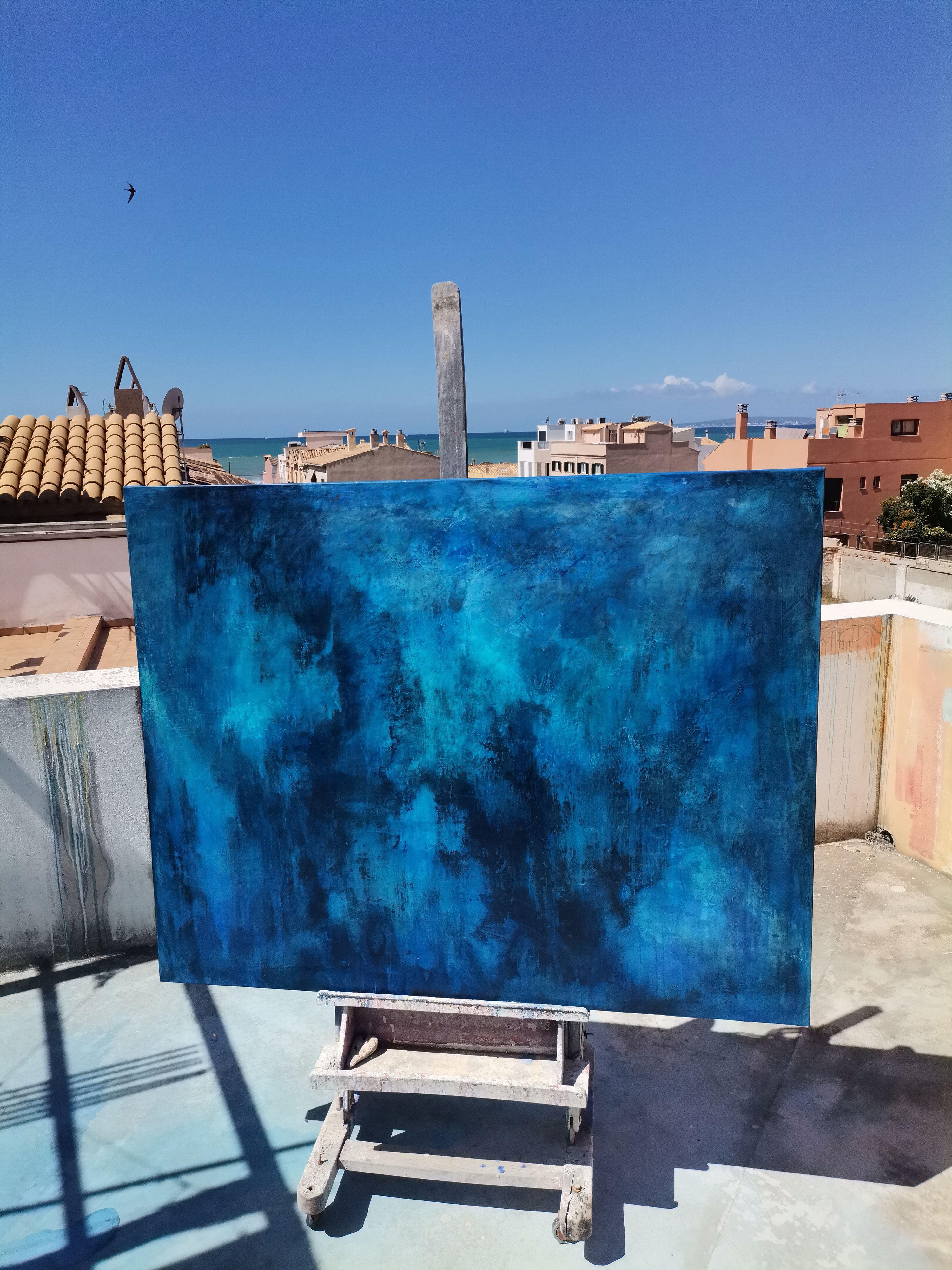 Brillante, Pittura, Acrilico su tela - Painting Astratto di Doris Duschelbauer