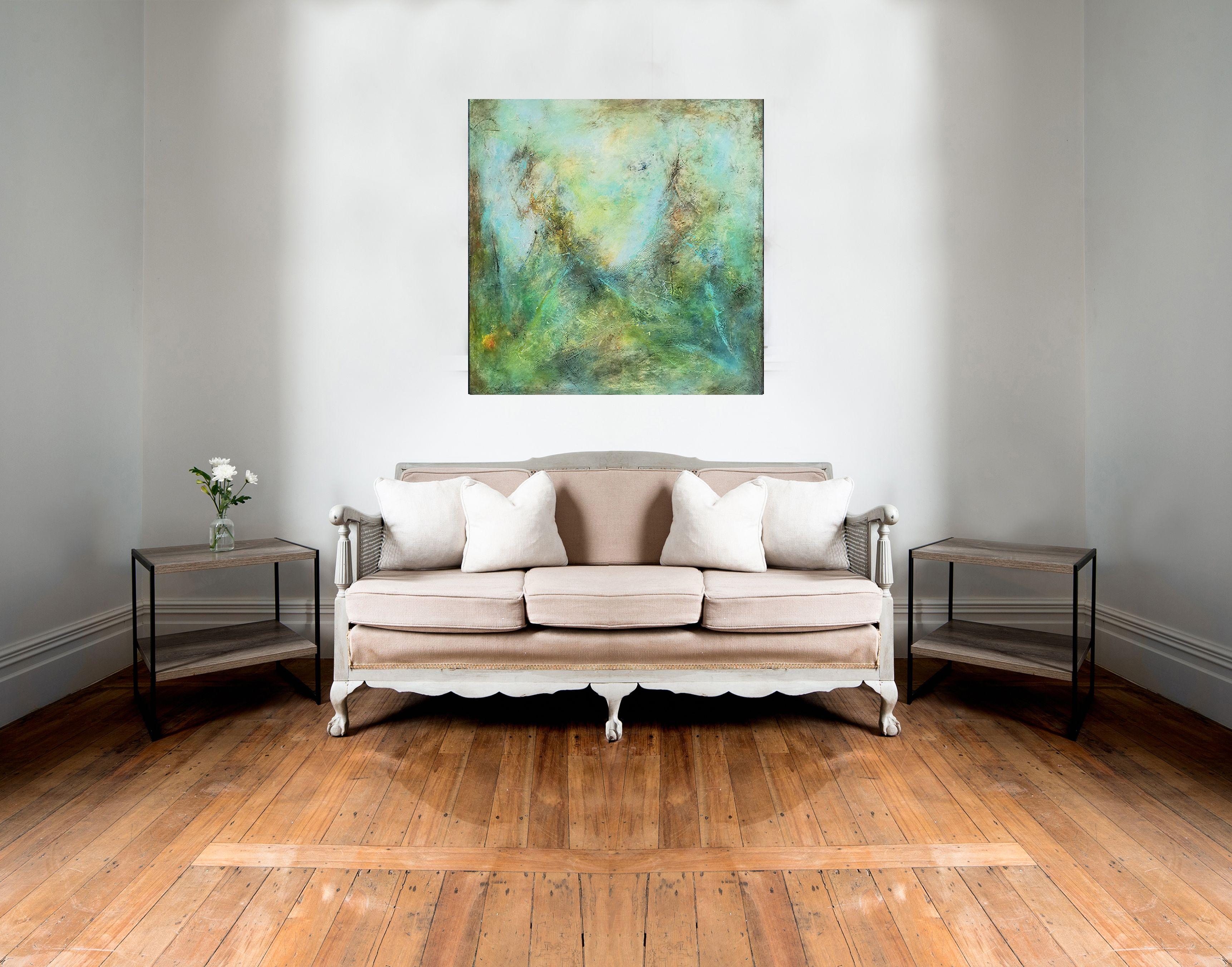 This is not a landscape - Abstract Painting by Doris Duschelbauer