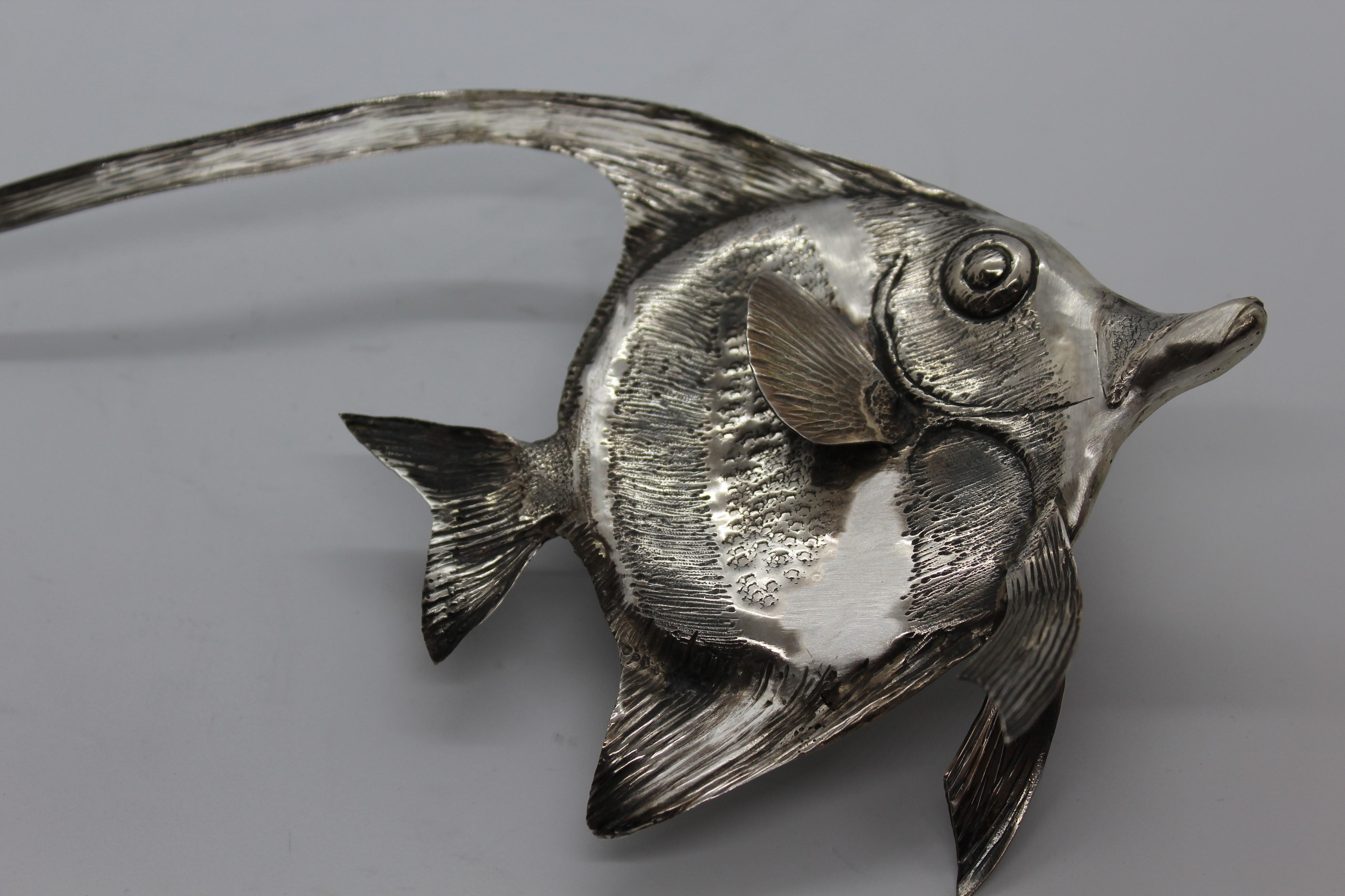 Doris Fish Silver Ornament For Sale 3