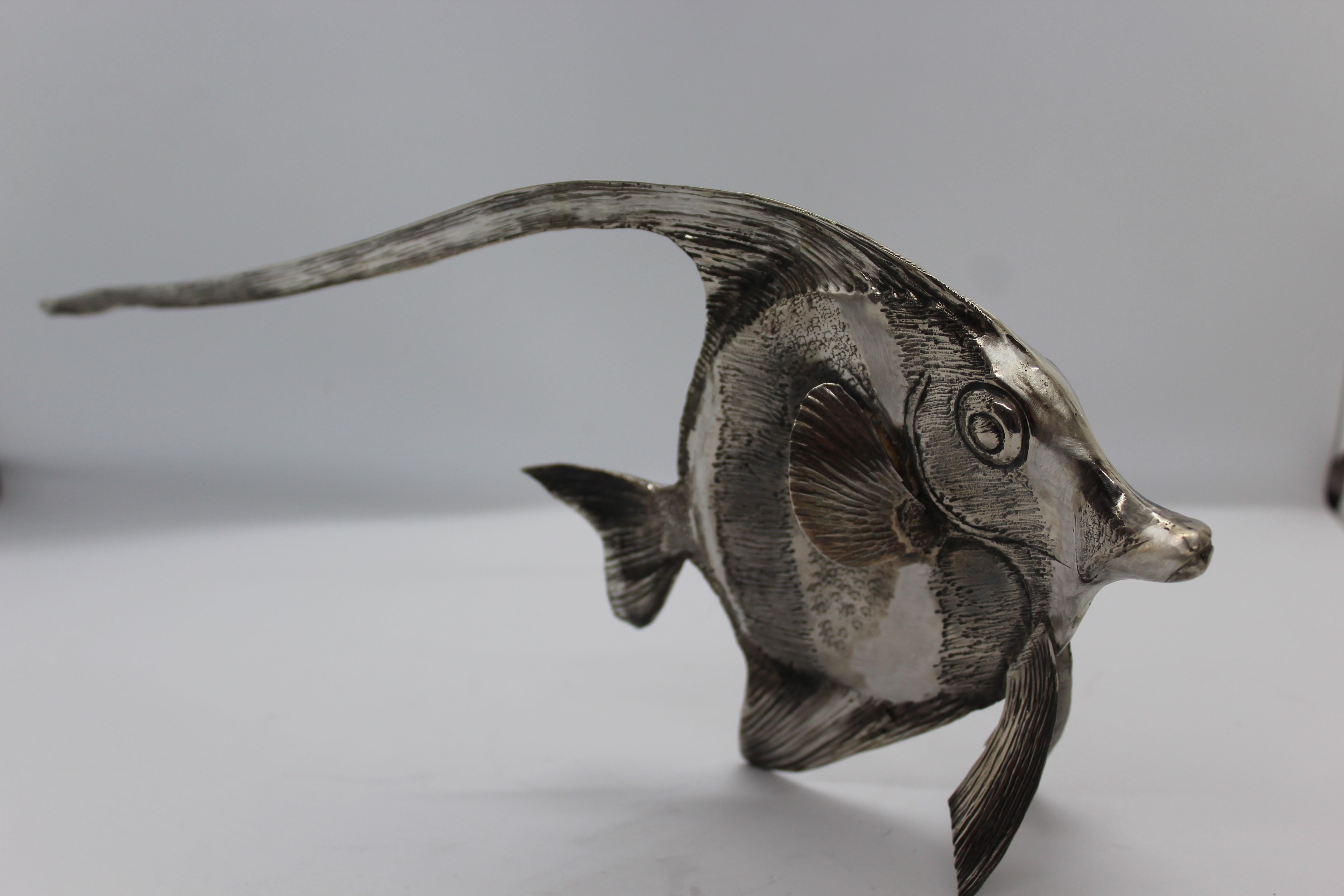Doris Fish Silver Ornament For Sale 1