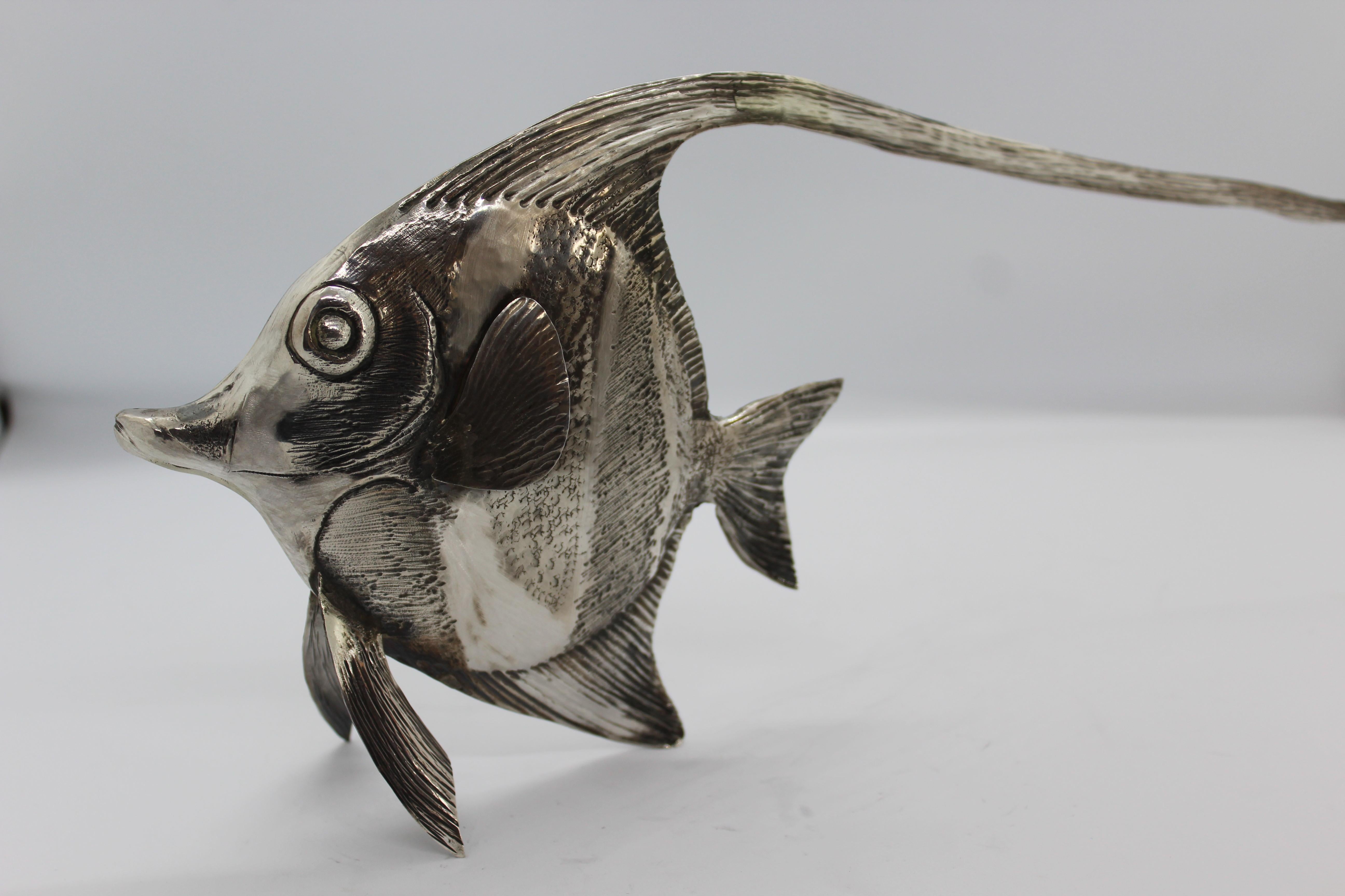 Moderne Doris Fish Silver Ornament, Sterling Silver, Original Gift, Handmade, Italy en vente