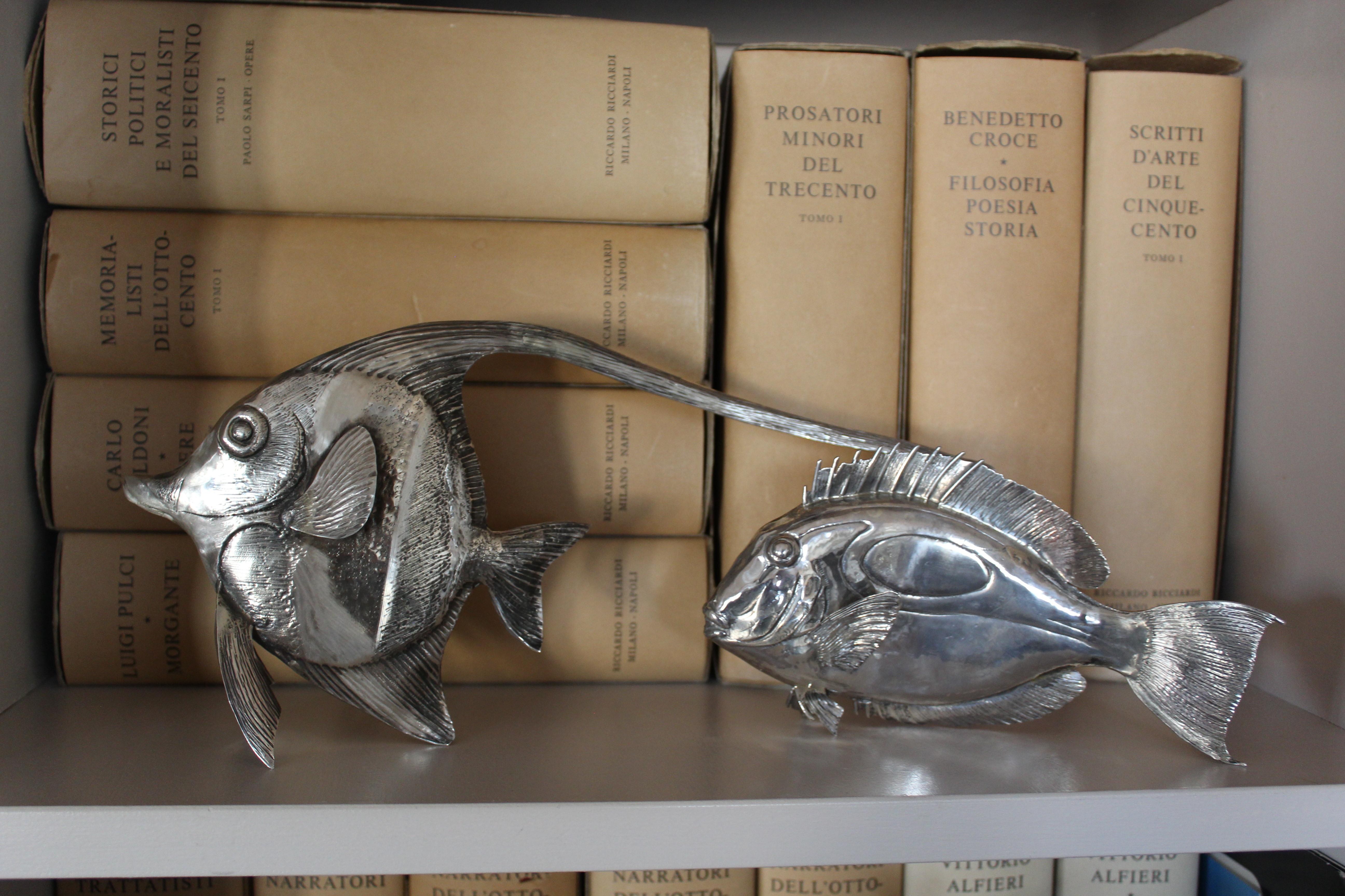 Doris Fish Silver Ornament, Sterling Silver, Original Gift, Handmade, Italy Neuf - En vente à Firenze, IT