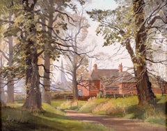 Sussex Landscape - Early 20th Century English Summer Wooded Country Painting