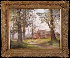 Doris H. de Carteret - Sussex Landscape - Early 20th Century English Summer Wooded Country Painting Sussex Landscape - Early 20th Century English Summer Wooded Country Painting