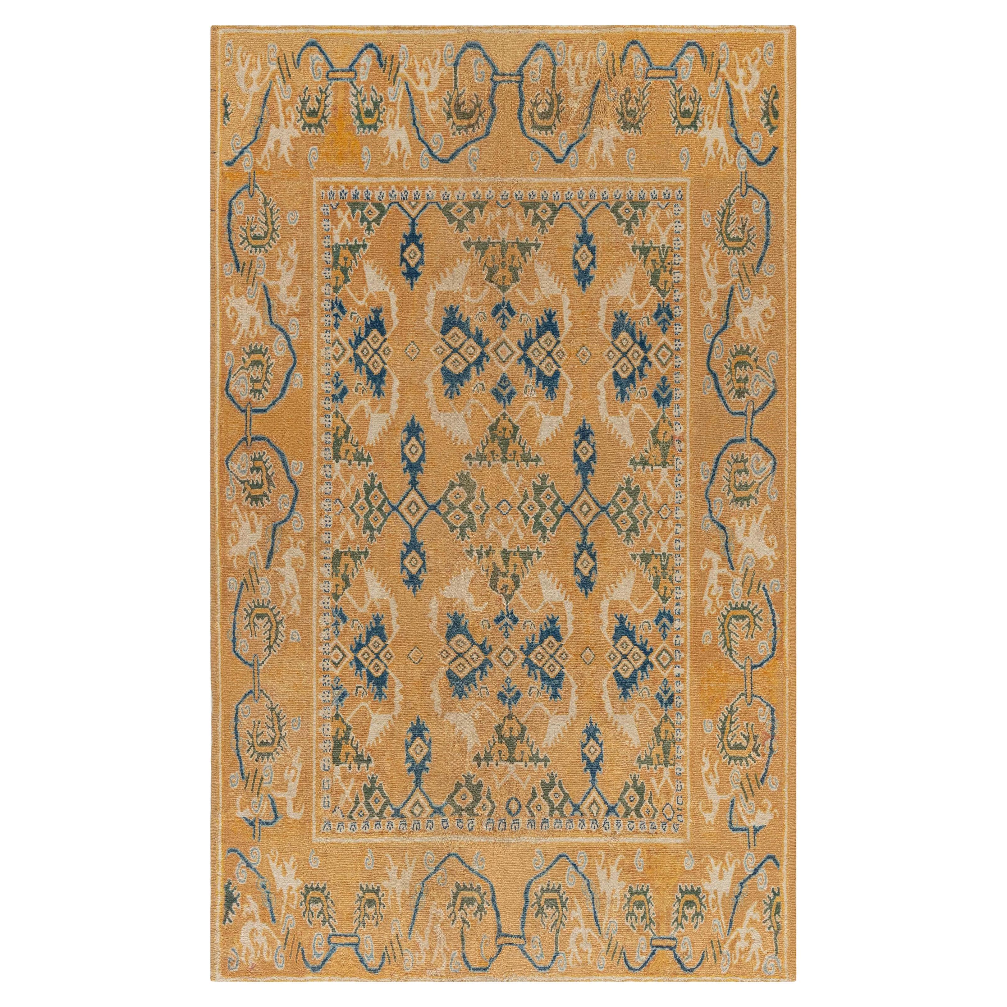 Doris Leslie Blau 17th Century Spanish Cuenca Rug Size Adjusted For Sale