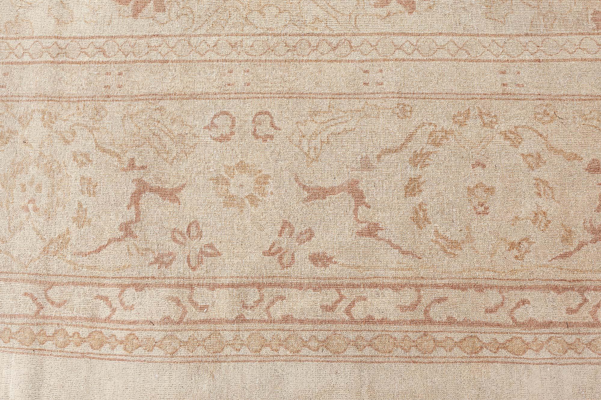 Indiano Doris Leslie Blau Tappeto antico oversize indiano Amritsar del 1880 in vendita