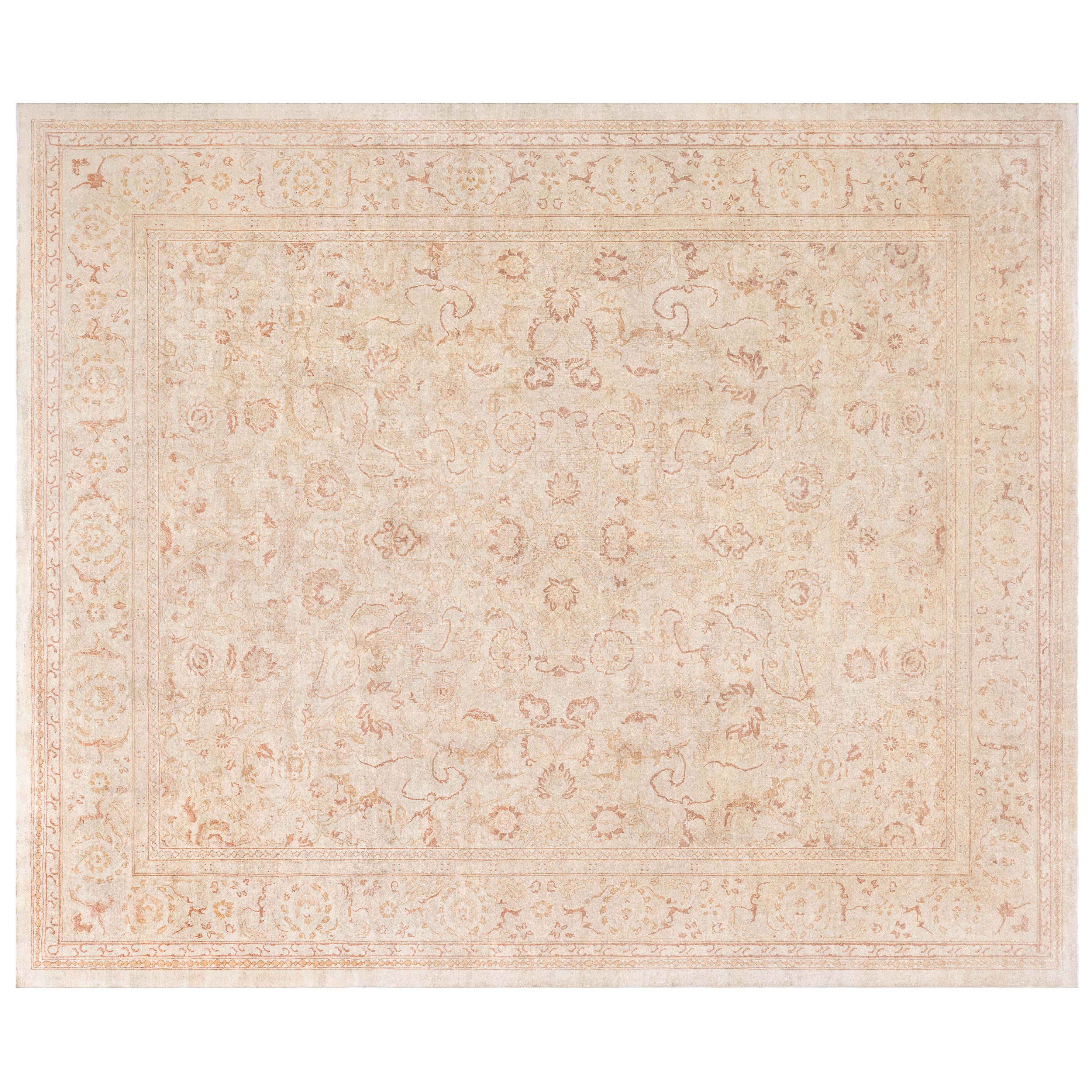 Doris Leslie Blau Alfombra india Amritsar antigua sobredimensionada de 1880
