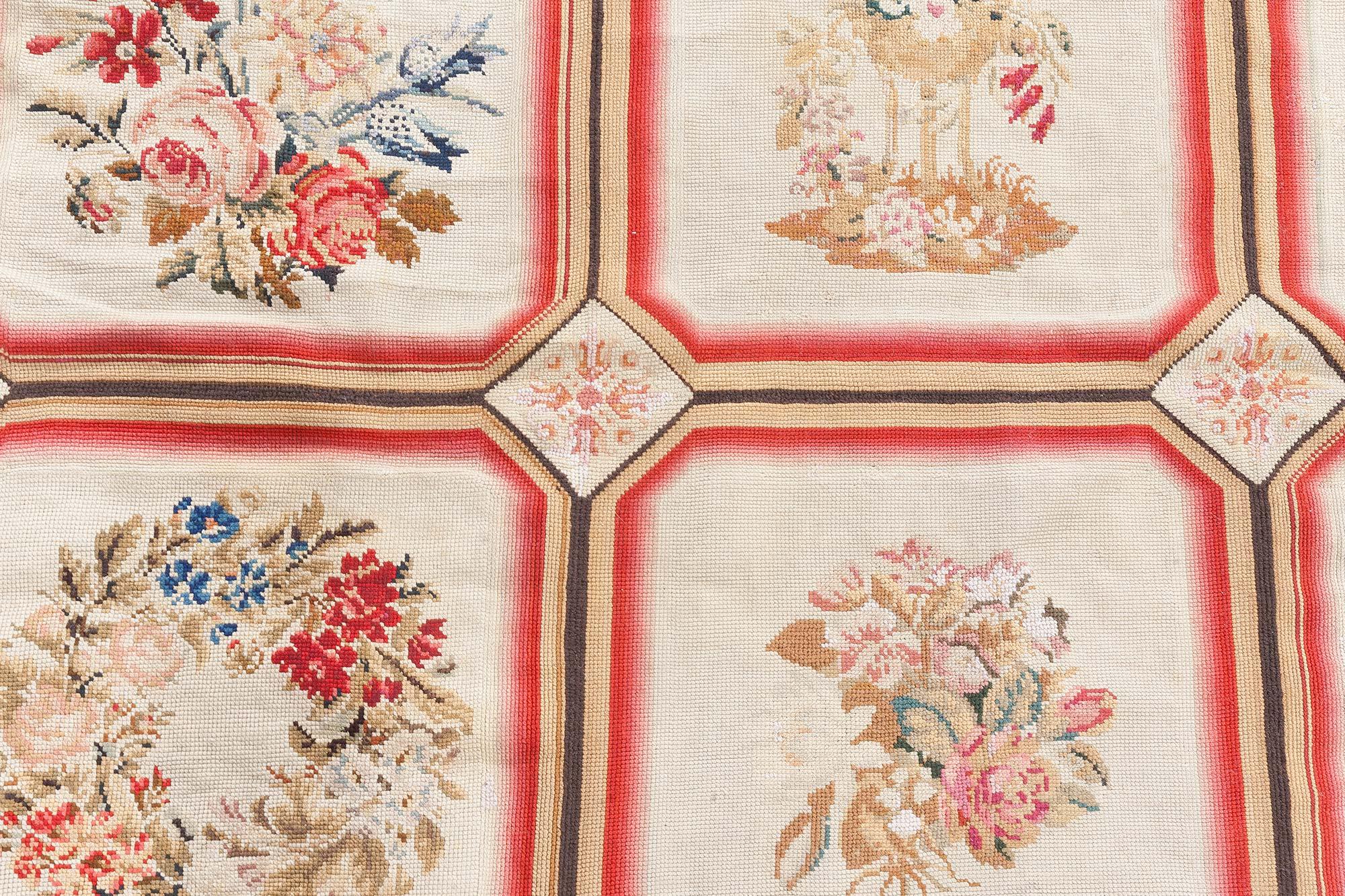 Doris Leslie Blau 1900s English Needlework Rug For Sale 6