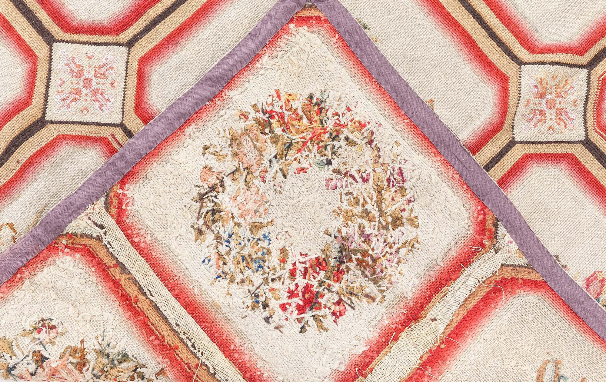 Doris Leslie Blau 1900s English Needlework Rug For Sale 7