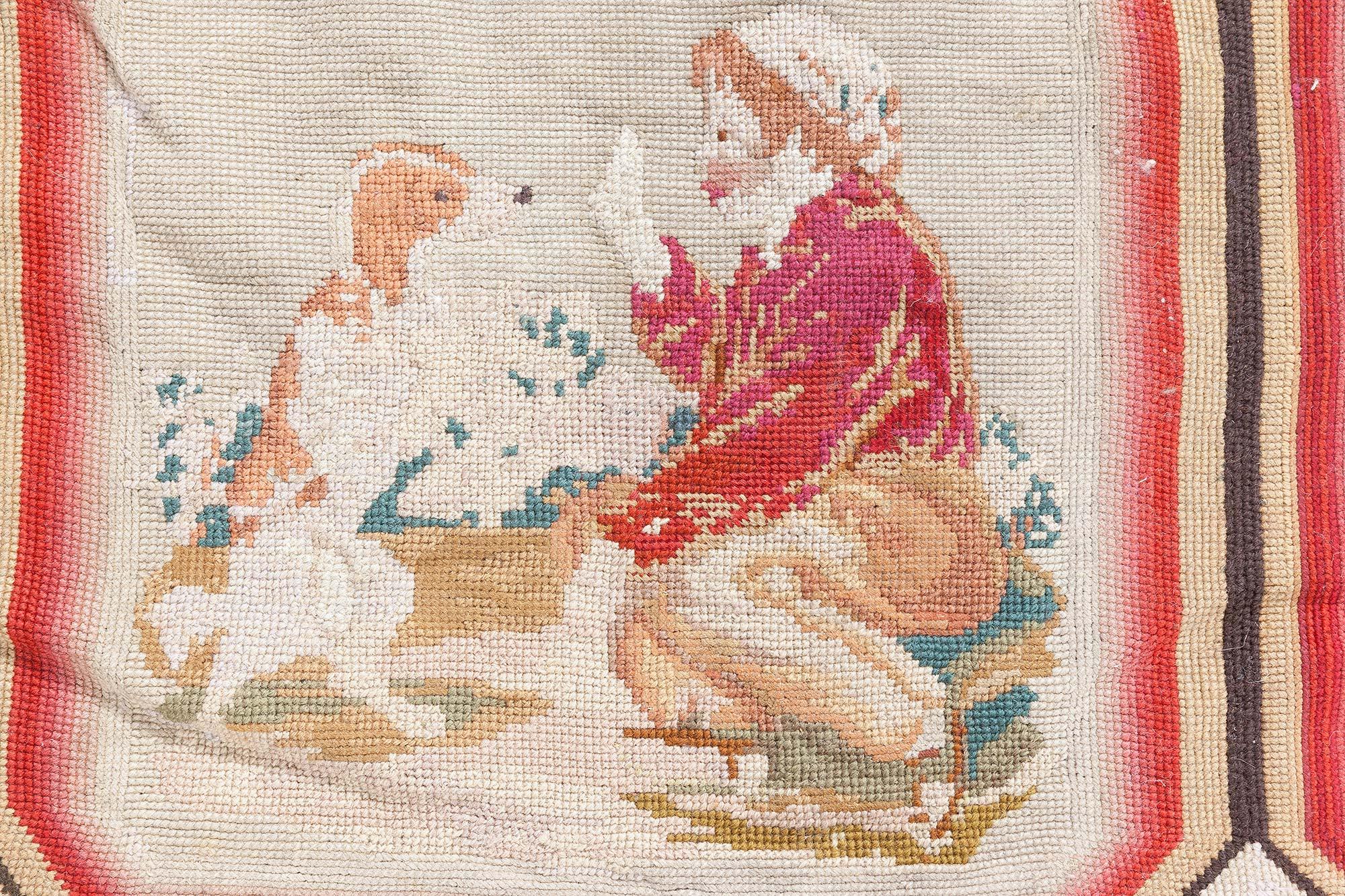 Doris Leslie Blau 1900s English Needlework Rug For Sale 8