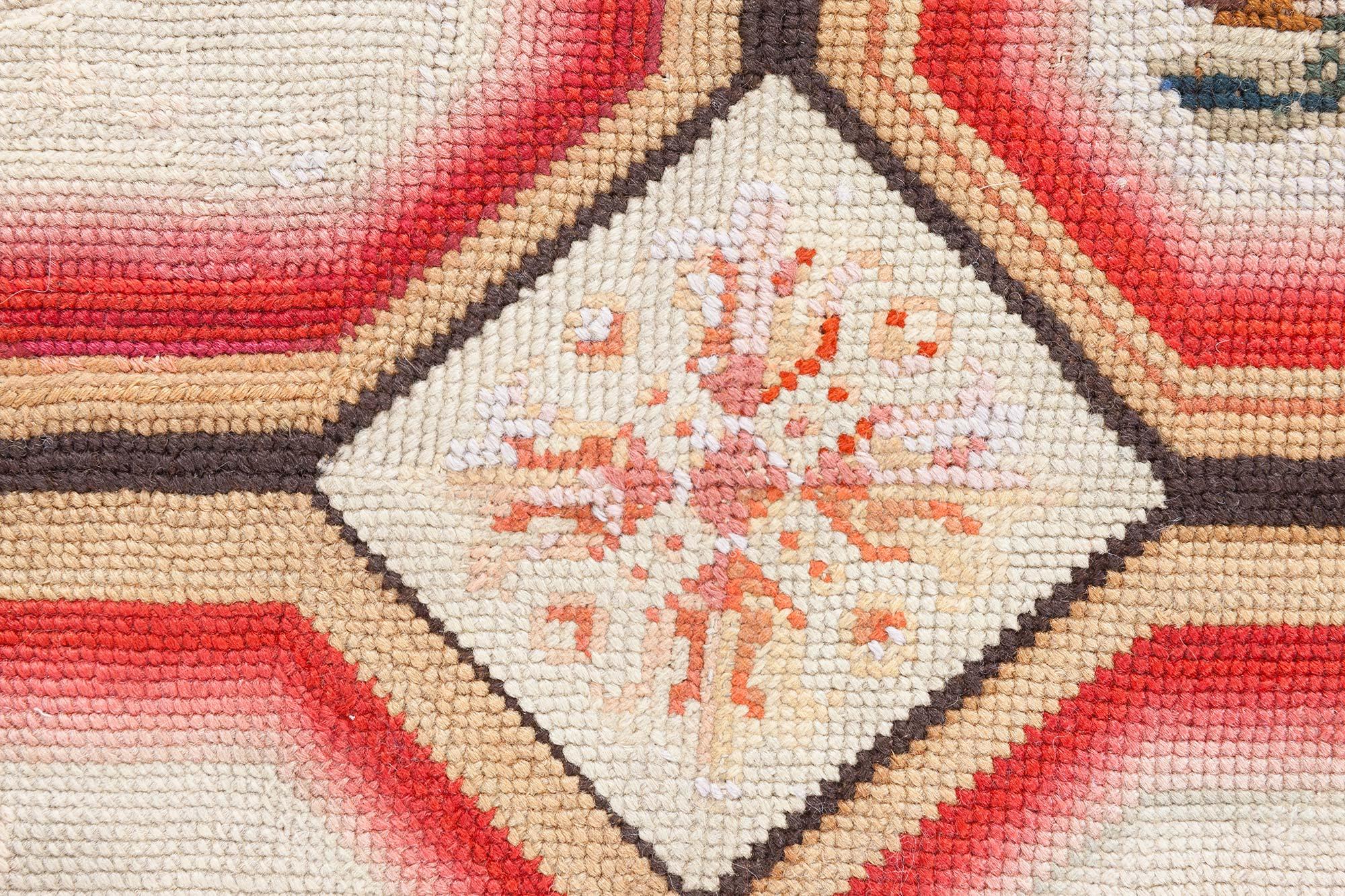 Doris Leslie Blau 1900s English Needlework Rug For Sale 1